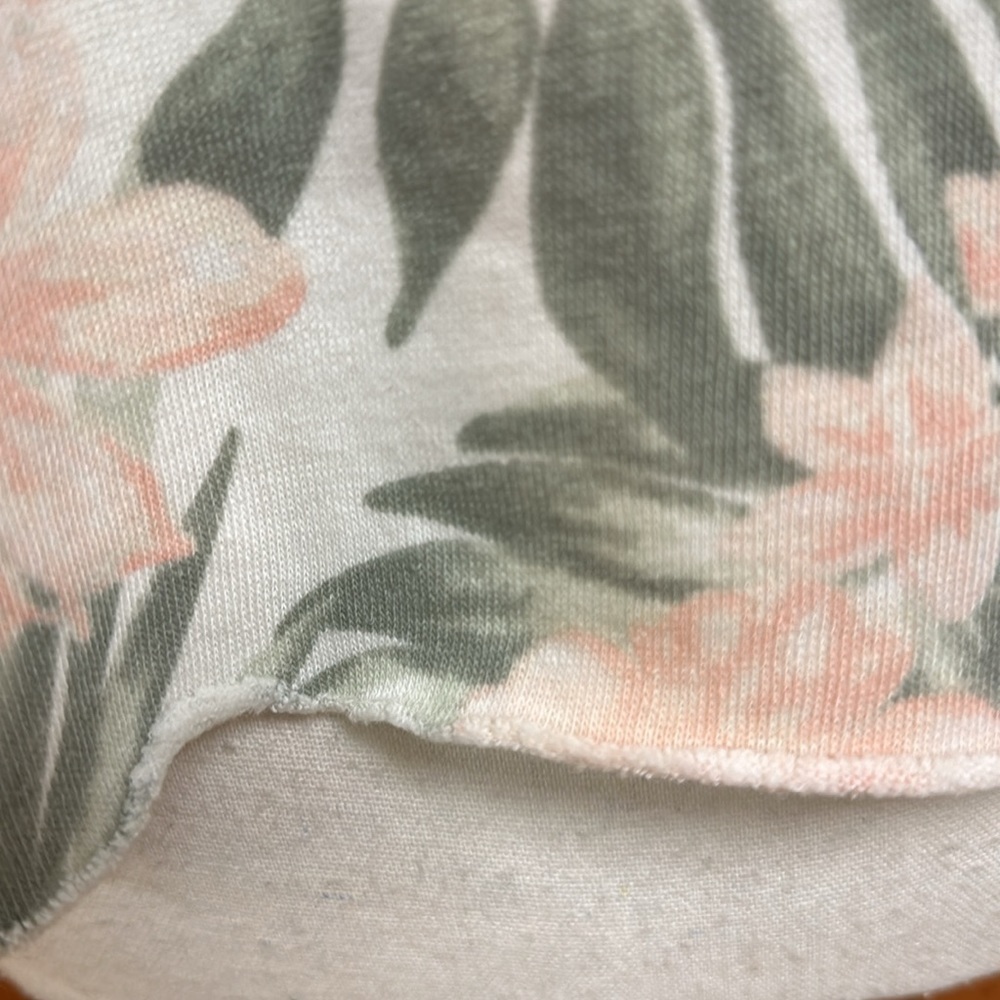 Ron Jon Surf Shop Cropped Tropical Leaf Hoodie Boxy Fit Cotton Blend NWT Small - Picture 6 of 15